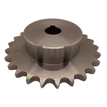 1/2" Duplex 25T Sprocket 25mm Bore, Keyway & Grubscrew
